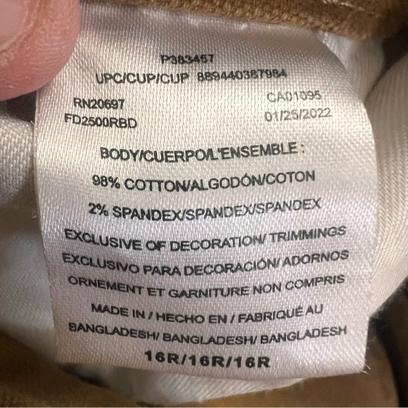 Dickies Women’s Brown Carpenter Double Knee Rugged Work Pants Jeans size 16 R - Picture 9 of 13